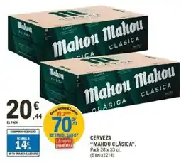 E.Leclerc MAHOU CLÁSICA Cerveza oferta
