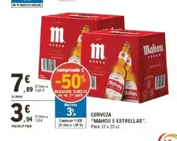E.Leclerc MAHOU 5 ESTRELLAS Mahou oferta