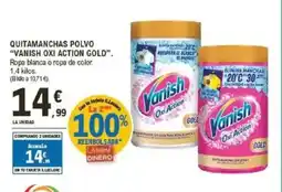 E.Leclerc VANISH OXI ACTION GOLD Quitamanchas polvo oferta