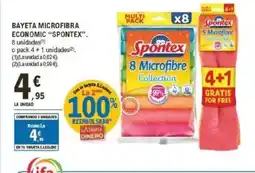 E.Leclerc SPONTEX Bayeta microfibra economic oferta