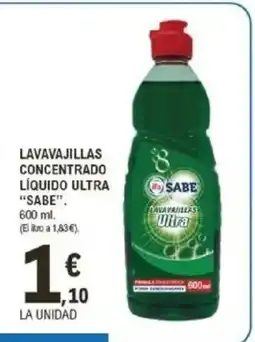 E.Leclerc SABE Lavavajillas concentrado líquido ultra oferta
