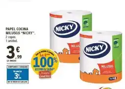 E.Leclerc NICKY Papel cocina milusos oferta