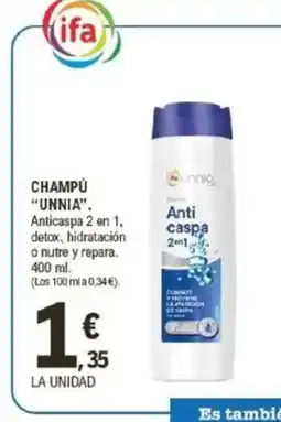 E.Leclerc UNNIA Champú oferta