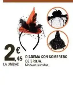 E.Leclerc Diadema con sombrero de bruja oferta