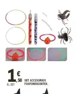 E.Leclerc Set accesorios fosforescentes oferta