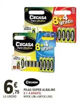E.Leclerc CECASA Pilas super alkaline oferta