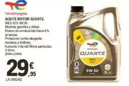 E.Leclerc TOTAL ENERGIES Aceite motor quartz oferta