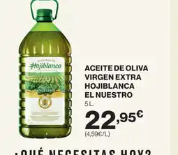 Hipercor EL NUESTRO Aceite de oliva virgen extra hojiblanca oferta