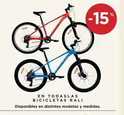 Hipercor En todas las bicicletas rali oferta