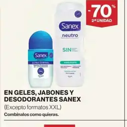 Hipercor SANEX En geles, jabones y desodorantes oferta
