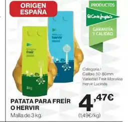 El Corte Inglés Patata para freír o hervir oferta