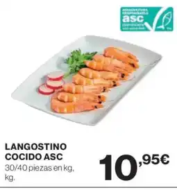 El Corte Inglés Langostino cocido asc oferta