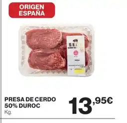 El Corte Inglés Presa de cerdo 50% duroc oferta