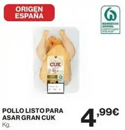 El Corte Inglés CUK Pollo listo para asar gran oferta