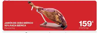 El Corte Inglés Jamón de cebo ibérico 50% raza ibérica oferta