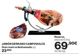 El Corte Inglés CAMPODULCE Jamón serrano oferta