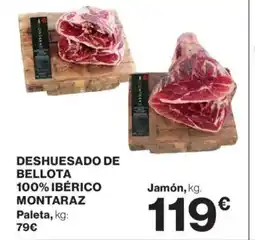 El Corte Inglés MONTARAZ Deshuesado de bellota 100% ibérico oferta
