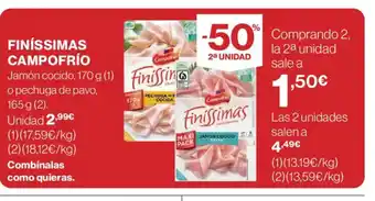 El Corte Inglés CAMPOFRÍO Finíssimas oferta