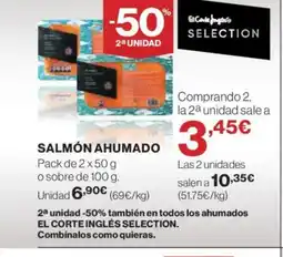 El Corte Inglés Salmón ahumado oferta
