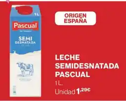 El Corte Inglés PASCUAL Leche semidesnatada oferta