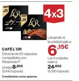 El Corte Inglés L'OR Café oferta