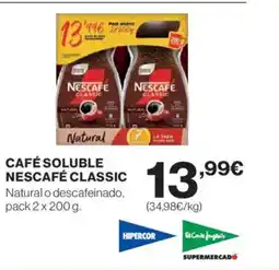 El Corte Inglés NESCAFÉ CLASSIC Café soluble oferta