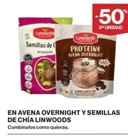 El Corte Inglés LINWOODS En avena overnight y semillas de chía oferta