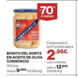 El Corte Inglés CONSORCIO Bonito del norte en aceite de oliva oferta