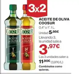 El Corte Inglés COOSUR Aceite de oliva oferta