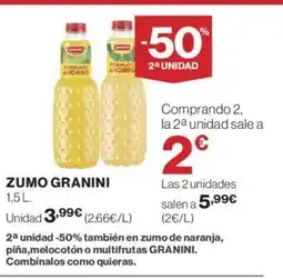 El Corte Inglés GRANINI Zumo oferta