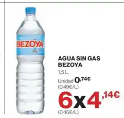El Corte Inglés BEZOYA Agua sin gas oferta
