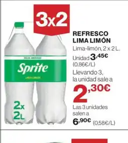 El Corte Inglés Refresco lima limón oferta