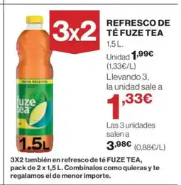 El Corte Inglés FUZE TEA Refresco de te oferta