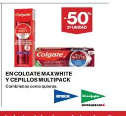 El Corte Inglés En colgate maxwhite y cepillos multipack oferta