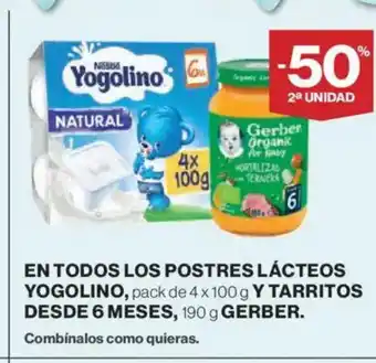 El Corte Inglés YOGOLINO En todos los postres lácteos oferta