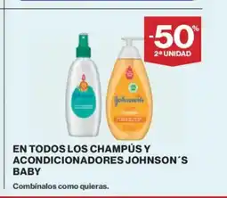 El Corte Inglés JOHNSON´S BABY En todos los champús y acondicionadores oferta