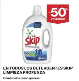 El Corte Inglés En todos los detergentes skip limpieza profunda oferta