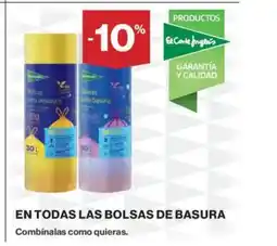 El Corte Inglés En todas las bolsas de basura oferta