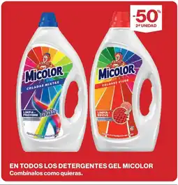 El Corte Inglés MICOLOR En todos los detergentes gel oferta