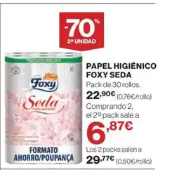 El Corte Inglés FOXY SEDA Papel higiénico oferta