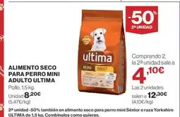 El Corte Inglés ULTIMA Alimento seco para perro mini adulto oferta
