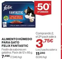 El Corte Inglés FELIX FANTASTIC Alimento húmedo para gato oferta
