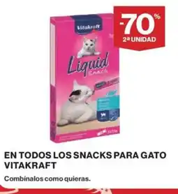 El Corte Inglés VITAKRAFT En todos los snacks para gato oferta