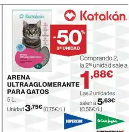 El Corte Inglés Arena ultraaglomerante para gatos oferta