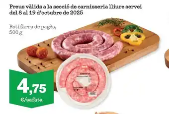 Sorli Botifarra de pagès oferta