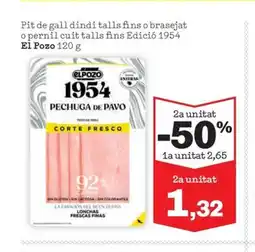 Sorli Pit de gall dindi talls fins o brasejat o pernil cuit talls fins Edició 1954 oferta
