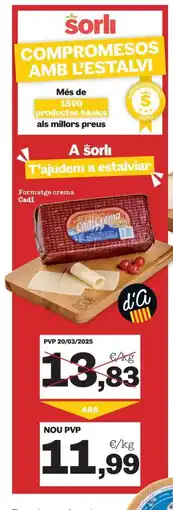 Sorli CADI Formatge crema oferta