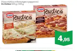 Sorli DR OETKER Pizza rústica 4 formatges o pepperoni oferta