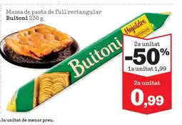 Sorli BUITONI Massa de pasta de full rectangular oferta