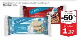 Sorli BICENTURY Coquetes de blat amb xocolata amb llet o amb iogurt oferta